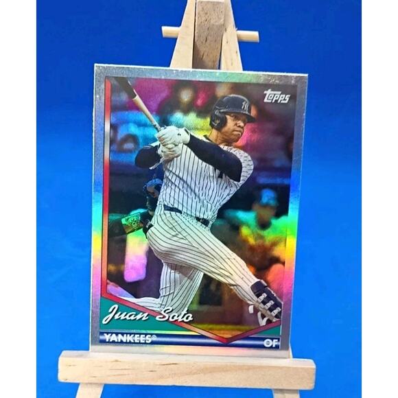 Juan Soto #289 2024 Topps Archive Rainbow Foil SSP 140/199 Yankees - Picture 3 of 7